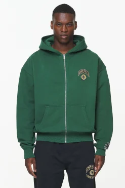 Pegador Hoodies|Zip Hoodies|Smith Oversized Sweat Jacket Vintage Washed British Green