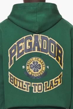 Pegador Hoodies|Zip Hoodies|Smith Oversized Sweat Jacket Vintage Washed British Green