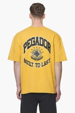 Pegador Tees|Smith Oversized Tee Vintage Washed Mustard
