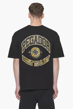 Pegador Tees|Smith Oversized Tee Vintage Washed Onyx Black