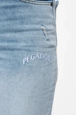 Pegador Jeans|Soliera Distressed Wide Jeans Light Blue