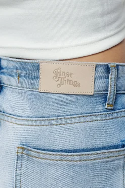 Pegador Jeans|Soliera Distressed Wide Jeans Light Blue