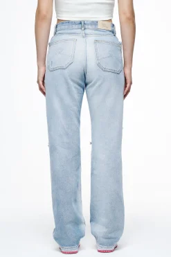 Pegador Jeans|Soliera Distressed Wide Jeans Light Blue