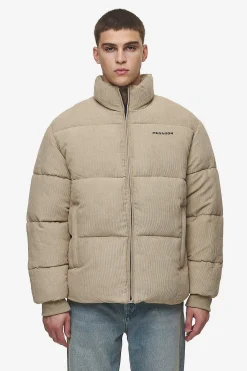 Pegador Jackets|Solin Cord Puffer Jacket Sand