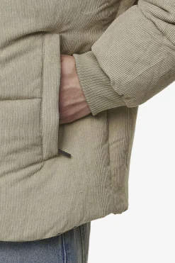 Pegador Jackets|Solin Cord Puffer Jacket Sand