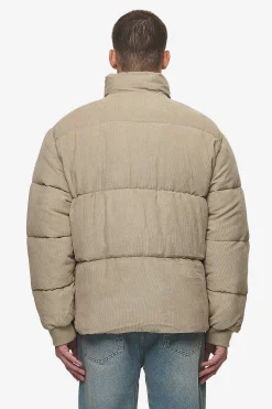 Pegador Jackets|Solin Cord Puffer Jacket Sand