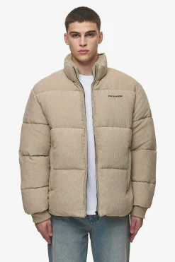 Pegador Jackets|Solin Cord Puffer Jacket Sand