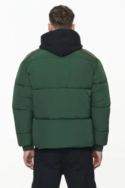 Pegador Jackets|Solin Crushed Puffer Jacket British Green