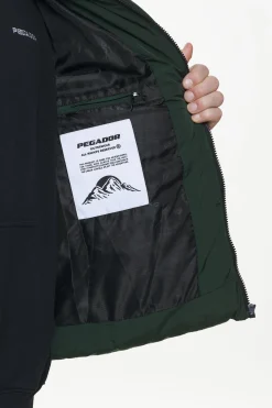 Pegador Jackets|Solin Crushed Puffer Jacket British Green