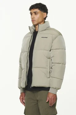 Pegador Jackets|Solin Crushed Puffer Jacket Mud Beige