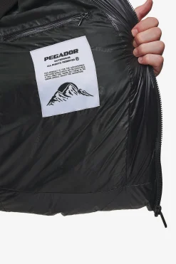 Pegador Jackets|Solin Light Glossy Puffer Jacket Black