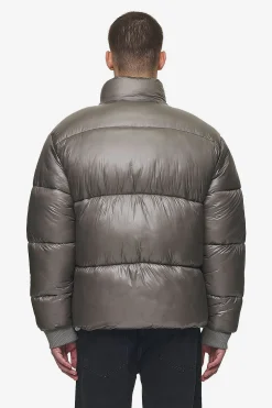 Pegador Jackets|Solin Light Glossy Puffer Jacket Rock Grey