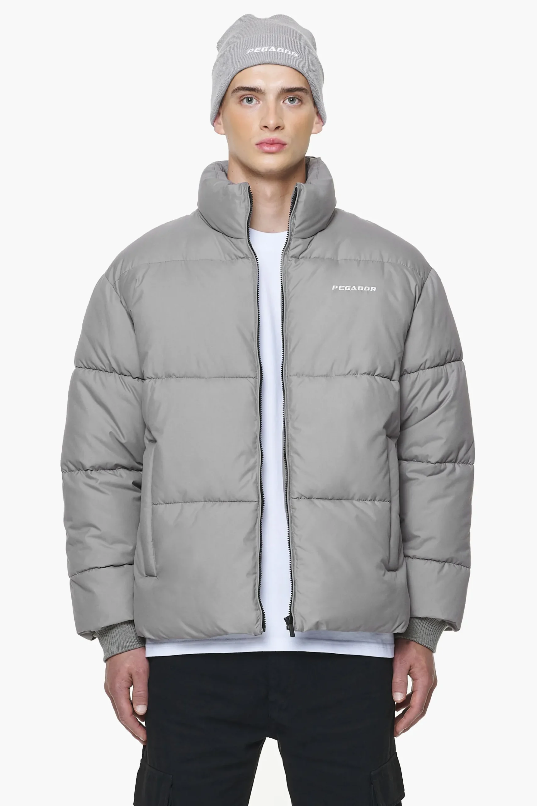Pegador Jackets|Solin Puffer Jacket Rock Grey