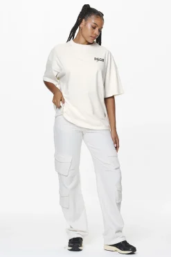 Pegador Tees|Sona Heavy Oversized Tee Washed Salty Cream