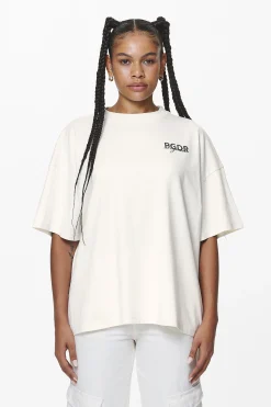 Pegador Tees|Sona Heavy Oversized Tee Washed Salty Cream