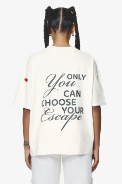 Pegador Tees|Sona Heavy Oversized Tee Washed Salty Cream