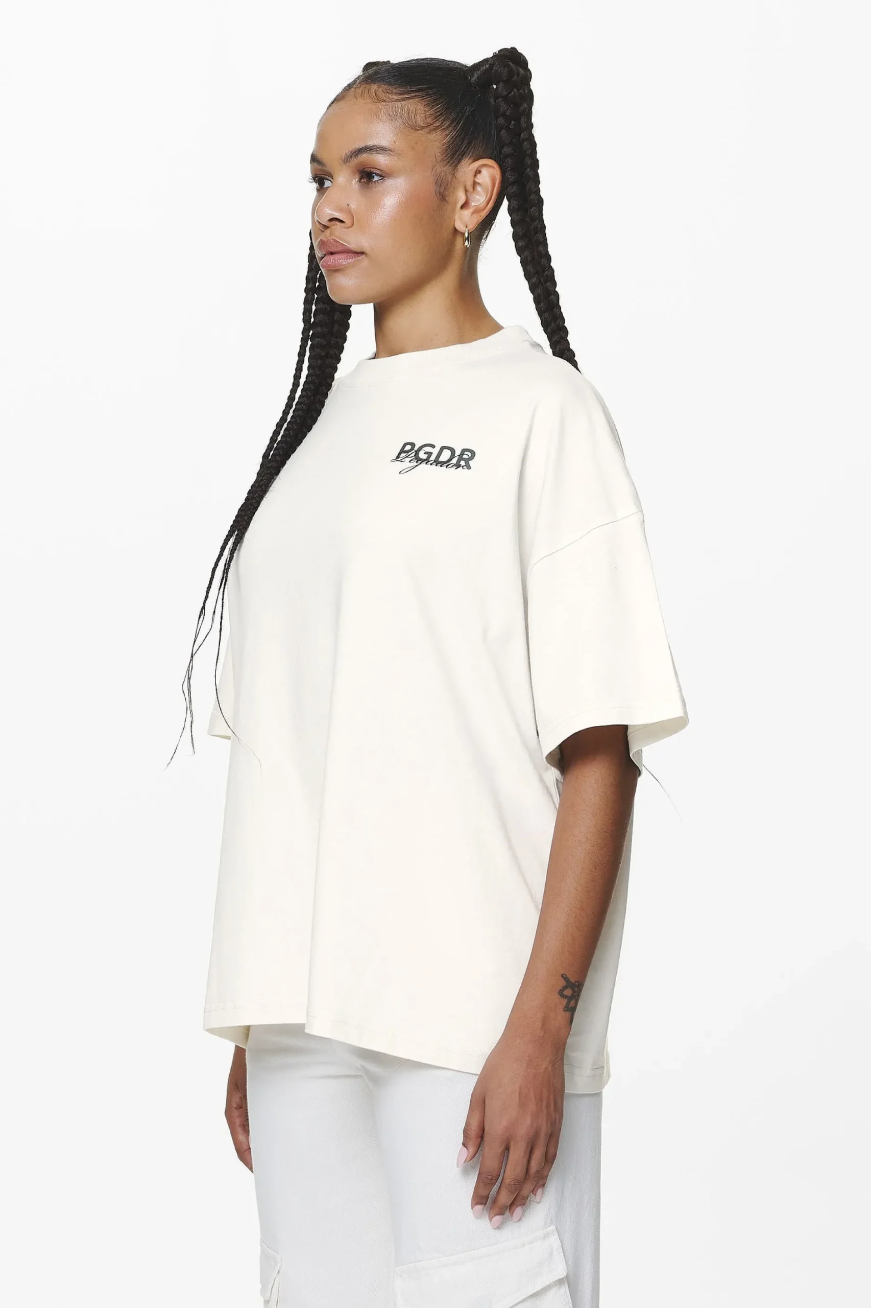 Pegador Tees|Sona Heavy Oversized Tee Washed Salty Cream