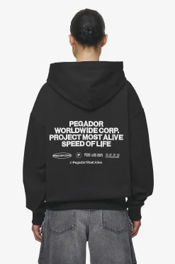 Pegador Hoodies|Sora Oversized Hoodie Washed Black