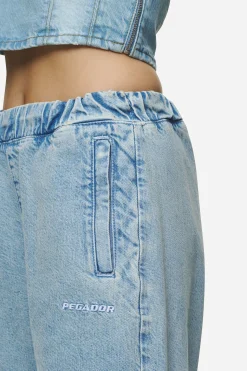 Pegador Jeans|Soria Loose Fit Jeans Washed Pale Blue