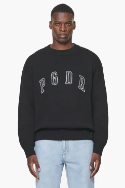 Pegador Sweaters|Knitwear|Spear Knit Sweater Onyx Black