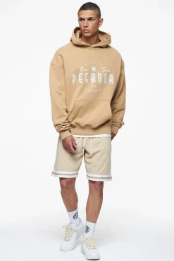 Pegador Hoodies|Stokes Oversized Hoodie Vintage Washed Espresso