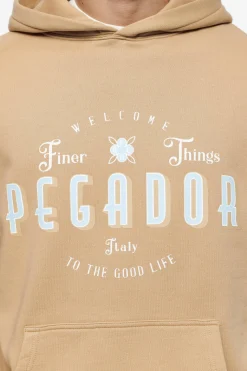 Pegador Hoodies|Stokes Oversized Hoodie Vintage Washed Espresso