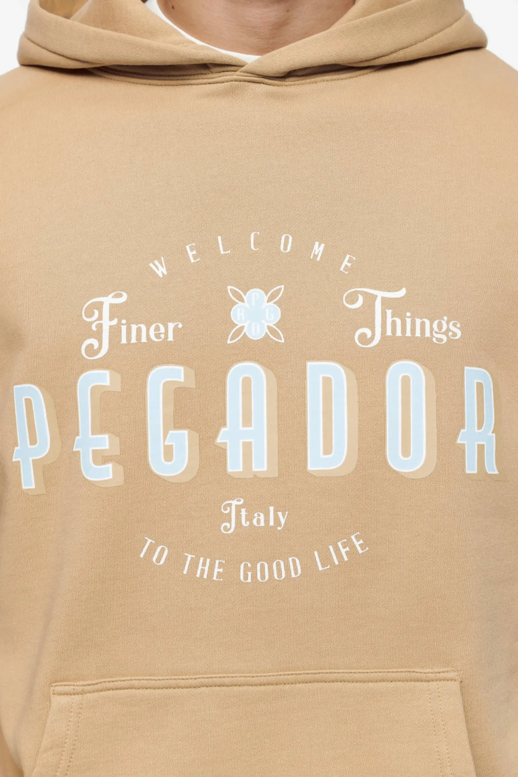 Pegador Hoodies|Stokes Oversized Hoodie Vintage Washed Espresso