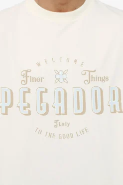 Pegador Tees|Stokes Oversized Tee Vintage Washed Unbleached