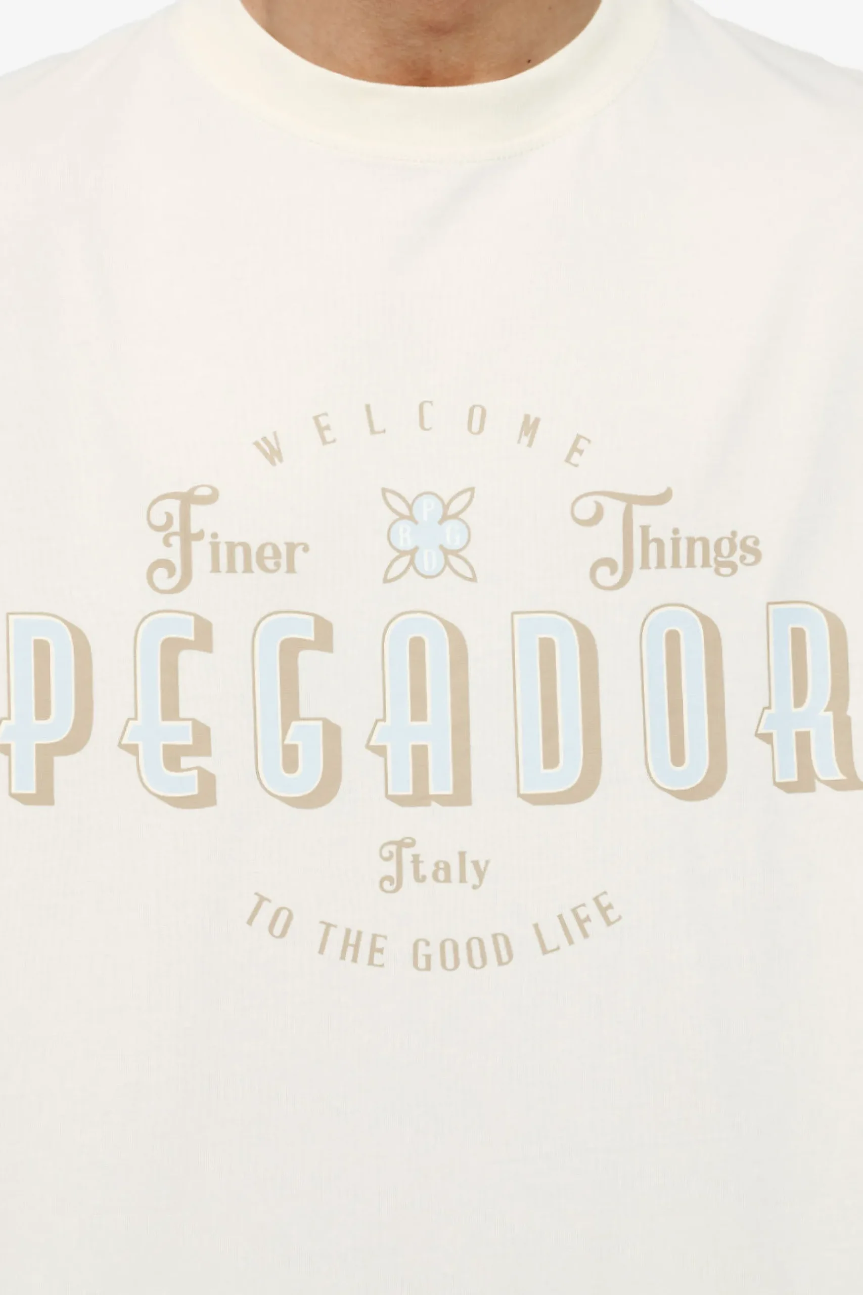 Pegador Tees|Stokes Oversized Tee Vintage Washed Unbleached