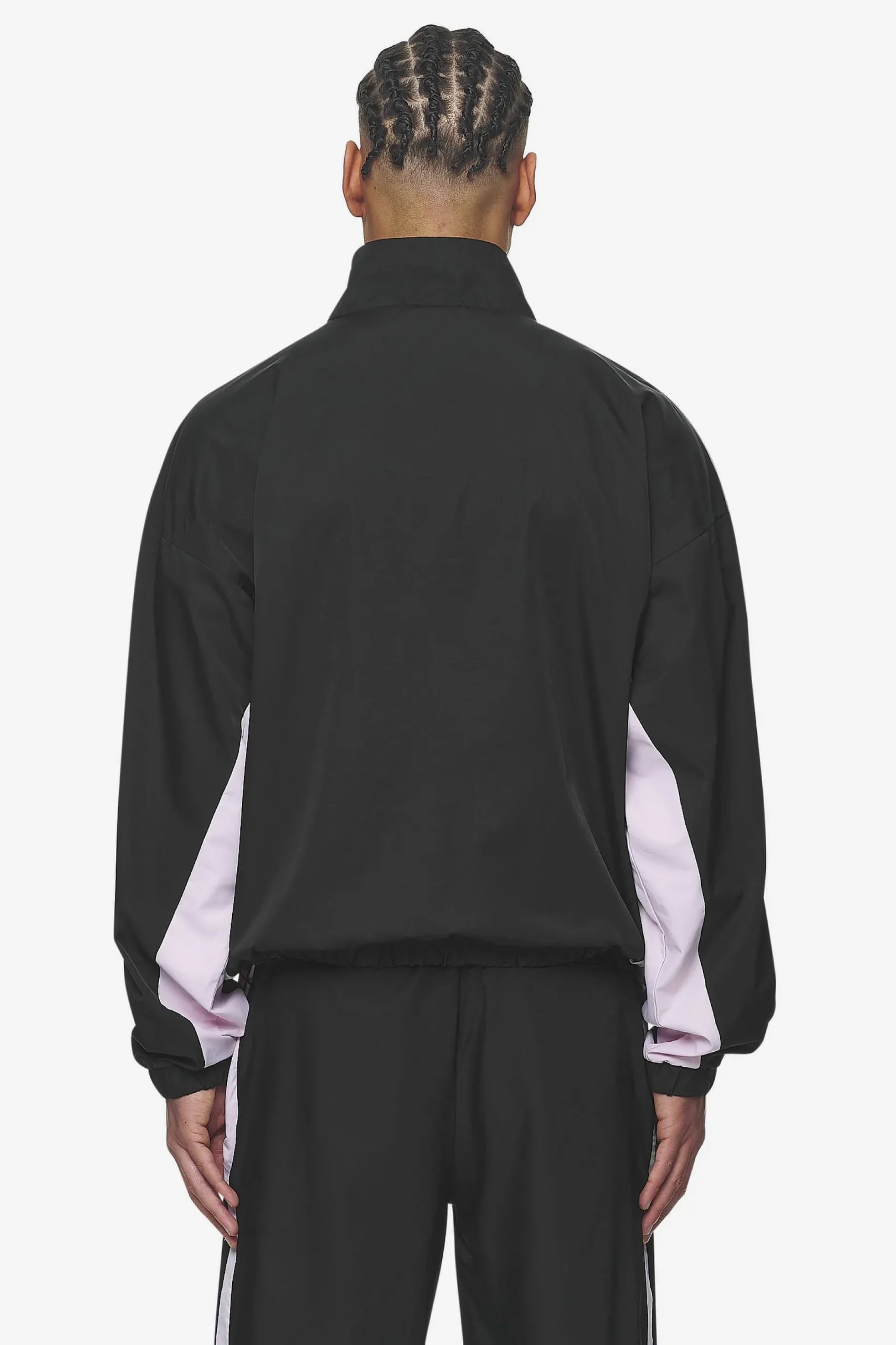 Pegador Track Jackets|Stow Boxy Track Jacket Black Bubblegum