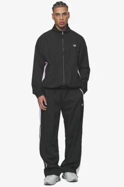 Pegador Pants & Joggers|Stow Wide Track Pants Black Bubblegum