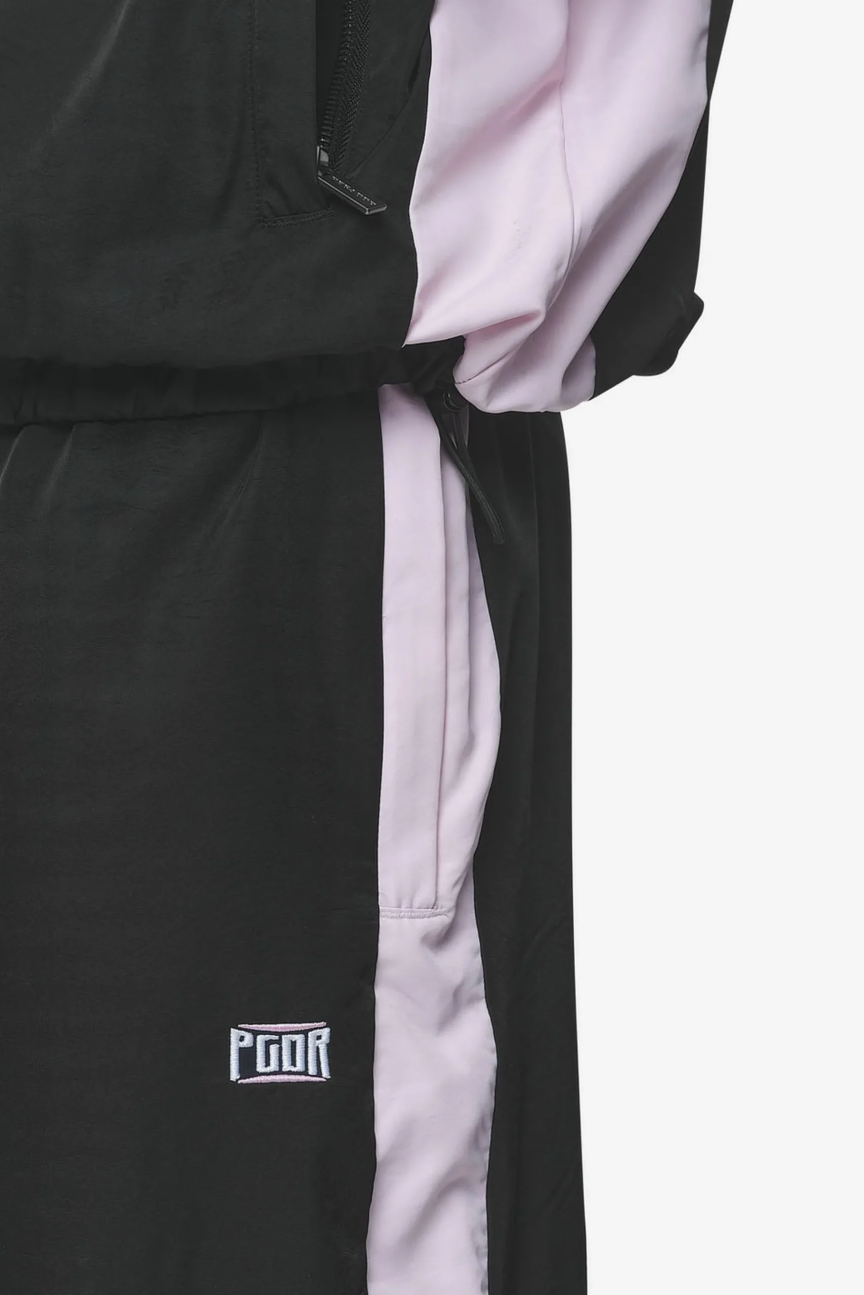 Pegador Pants & Joggers|Stow Wide Track Pants Black Bubblegum