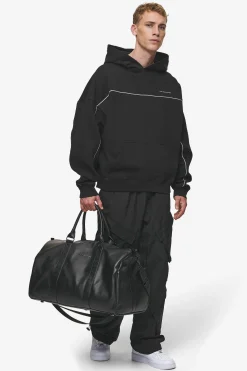 Pegador Bags|Bags|Strahan Logo Faux Leather Weekender Black