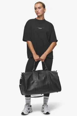 Pegador Bags|Bags|Strahan Logo Faux Leather Weekender Black