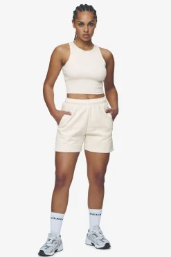 Pegador Shorts|Sully High Waisted Shorts White Gum Washed coast sand