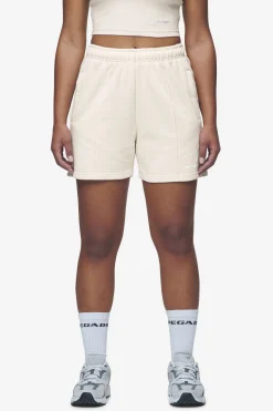 Pegador Shorts|Sully High Waisted Shorts White Gum Washed coast sand