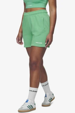 Pegador Shorts|Sully High Waisted Shorts White Gum Washed peppermint green