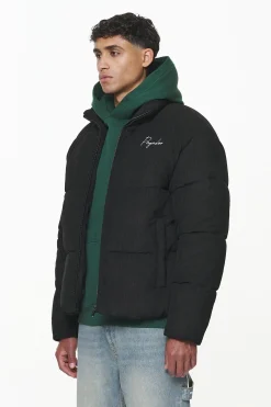 Pegador Jackets|Sundre Cord Puffer Jacket Black