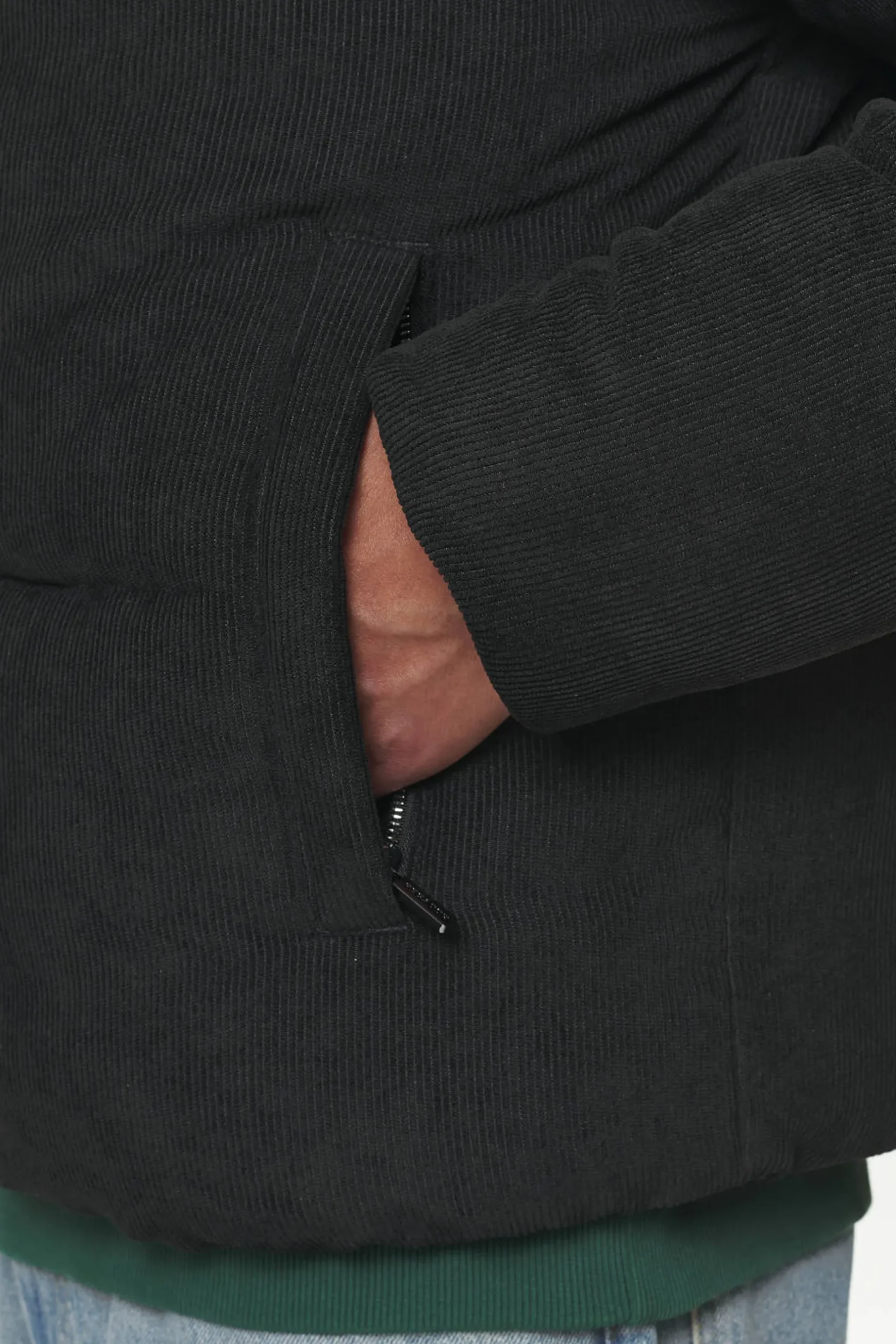 Pegador Jackets|Sundre Cord Puffer Jacket Black
