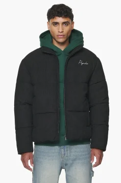 Pegador Jackets|Sundre Cord Puffer Jacket Black
