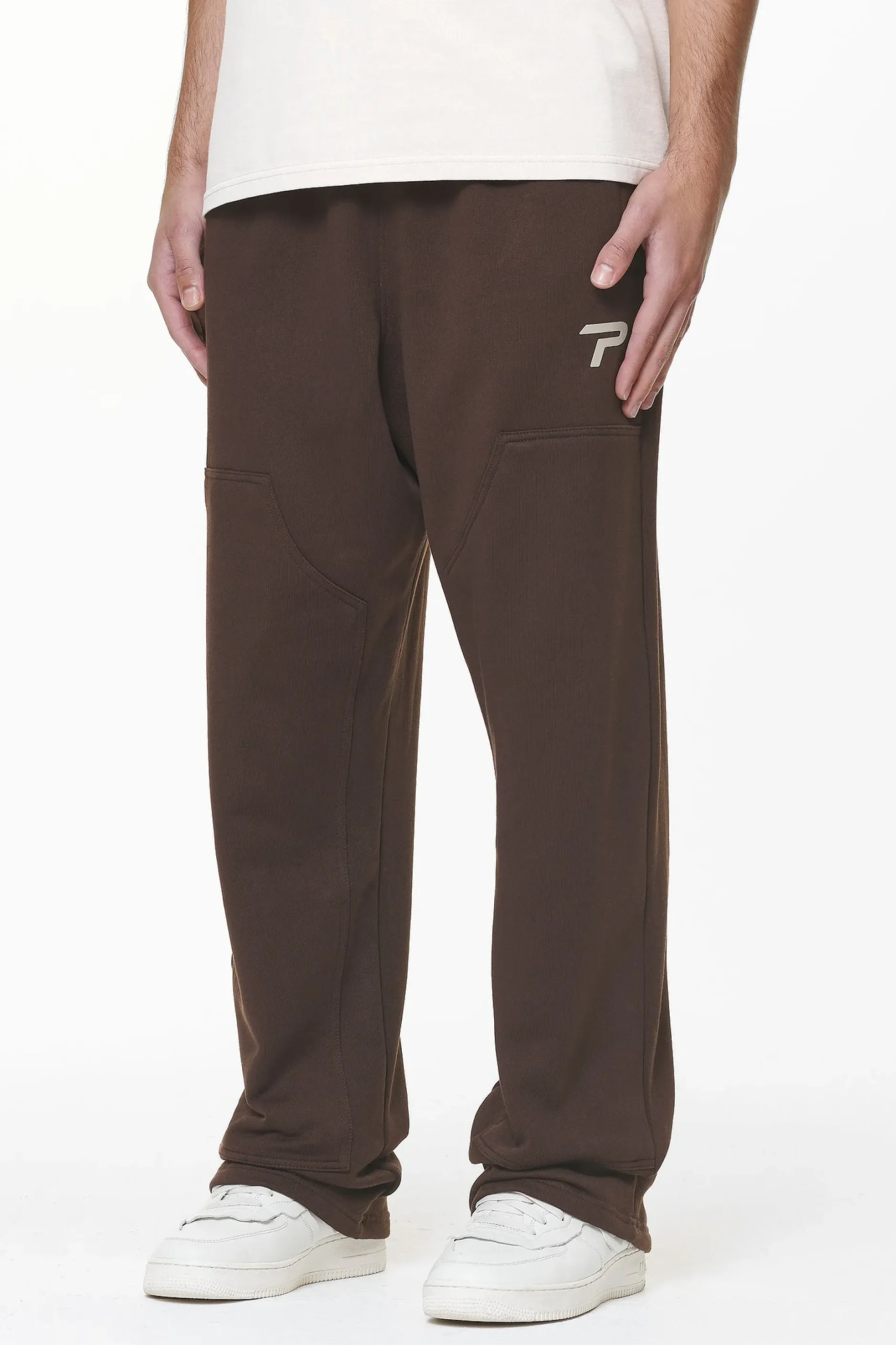 Pegador Pants & Joggers|Tacona Carpenter Sweat Pants Washed Oak Brown