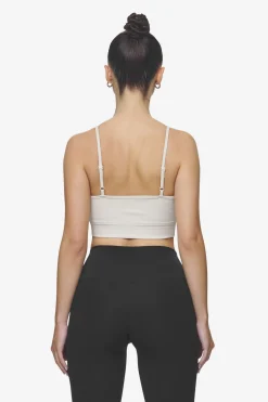 Pegador Tops|Taja Sport Bra White Coast sand