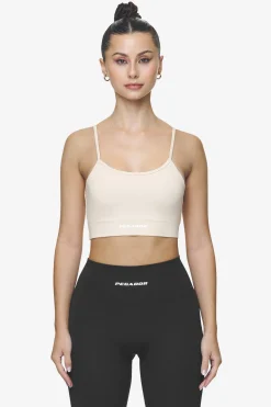 Pegador Tops|Taja Sport Bra White Coast sand