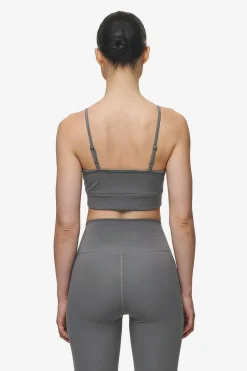 Pegador Tops|Taja Sport Bra Deep Grey White