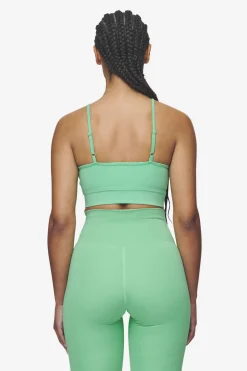 Pegador Tops|Taja Sport Bra White Peppermint green