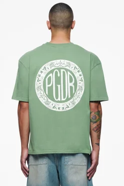 Pegador Tees|Talbot Oversized Tee Vintage Washed Cypress Green