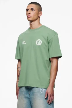 Pegador Tees|Talbot Oversized Tee Vintage Washed Cypress Green
