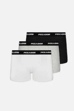 Pegador Underwear|Tantun Boxershorts 3 Pack Black Grey Melange White