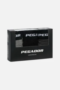 Pegador Underwear|Tantun Boxershorts 3 Pack Grey Melange Black Anthracite