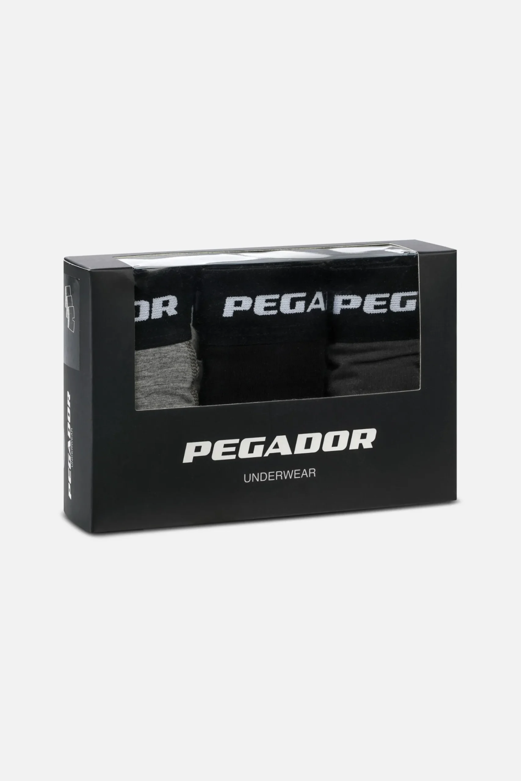 Pegador Underwear|Tantun Boxershorts 3 Pack Grey Melange Black Anthracite